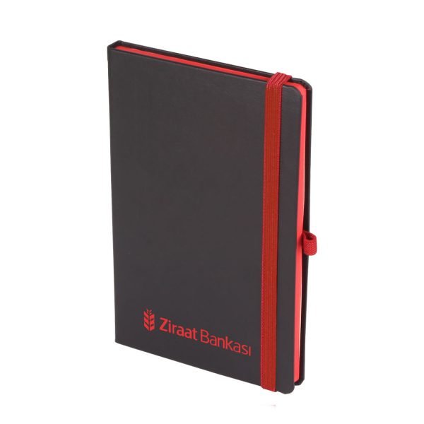 Tunalı Kırmızı Tarihsiz Defter (13x21 cm) 301604