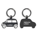 Seyfiyaz Siyah Çift Yön Metal Anahtarlık 476301