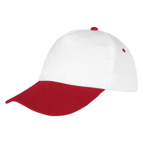 Papatya Beyaz-Kırmızı Polyester Şapka 489437