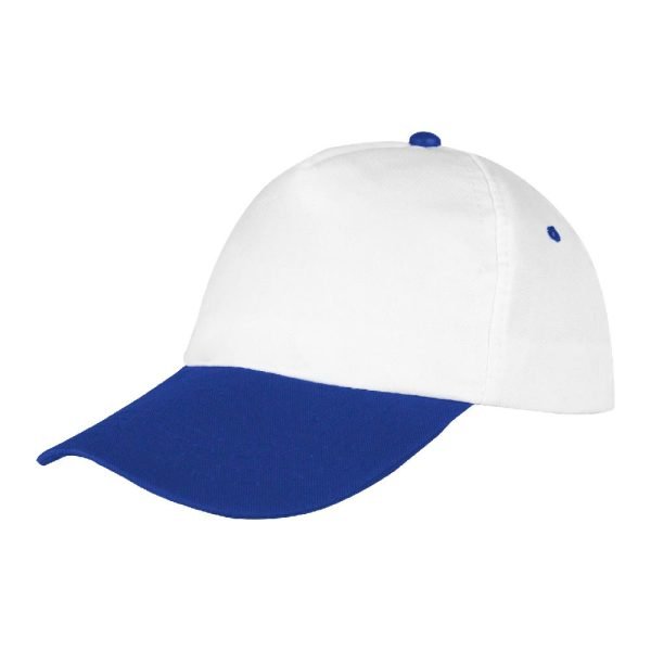 Papatya Beyaz-Lacivert Polyester Şapka 489442