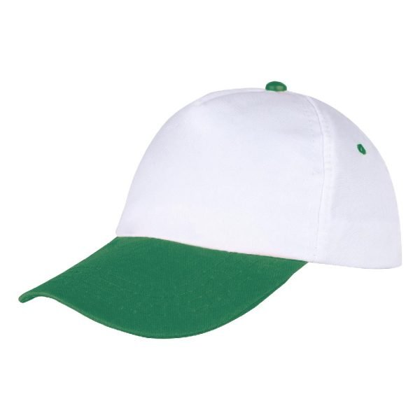Papatya Beyaz-Yeşil Polyester Şapka 489443