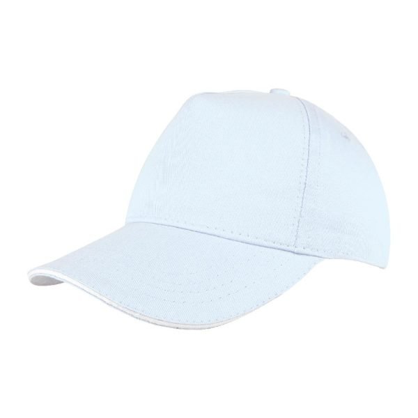 Pomelo Beyaz Sandwich Siper Cotton Şapka 489602