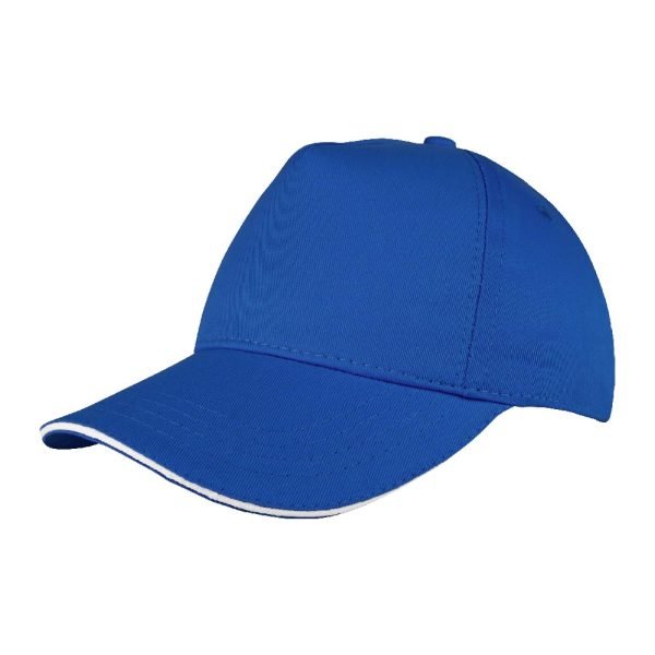 Pomelo Saks Mavi Sandwich Siper Cotton Şapka 489626