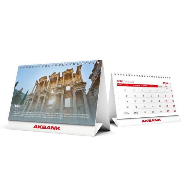 Ala-20 (Tarihi Yerler) Üçgen Masa Takvimi Ala-20