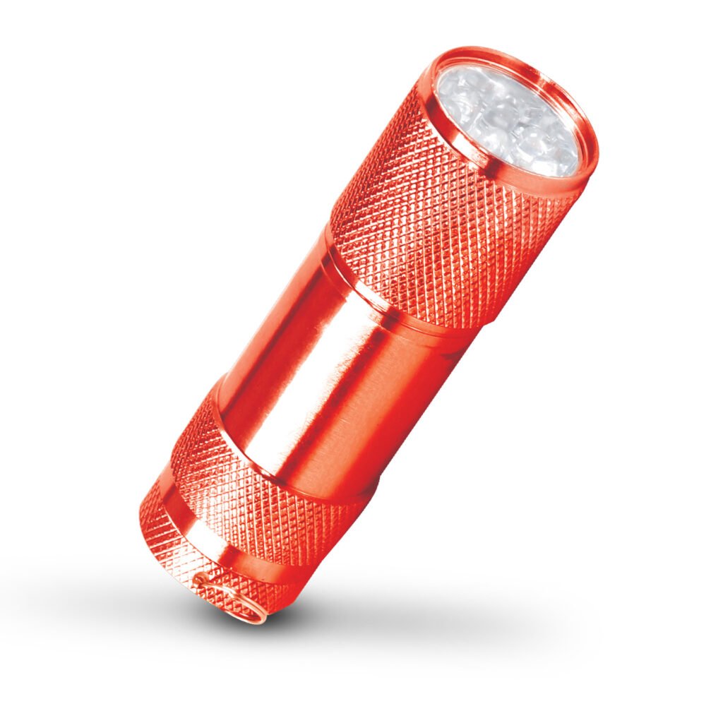 İspinoz Kırmızı 9 Led El Feneri 902004