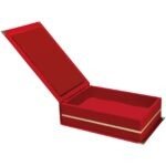 Kaşmir(Büyük Boy) Kırmızı Kadife Plaket Kutusu (16x28) 8792041