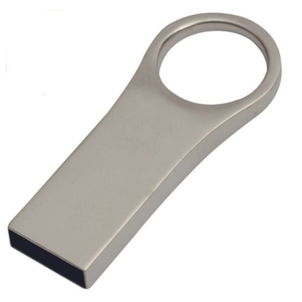 Logolu Baskılı Yuvarlak Metal USB Bellek