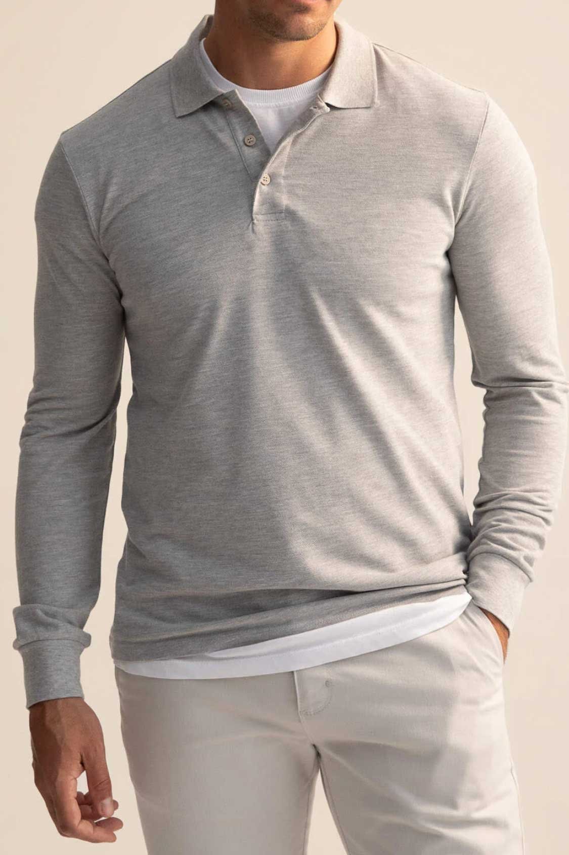 Melanj-Gri-Uzun-Kollu-Polo-Yaka-Tisort <ul> <li><b>Kumaş Türü:</b> %100 Pamuk, A Kalite Pike (Lakost) Kumaş</li> <li><b>Kumaş Gramajı: </b>220 gr/m²</li> <li><b>Mevcut Renkler:</b> Beyaz, Siyah, Melanj Gri (Lütfen güncel stok için teyit alınız.)</li> <li><b>Baskı Seçenekleri:</b> Empirme, Transfer, Dijital DTF, Serigrafi</li> <li><b>Minimum Sipariş Adedi :</b> 50 Adet (Renk başına min. 10 adet olabilir)</li> <li><b>Teslim Süresi:</b> Sipariş onayından sonra 7-10 iş günü</li> <li>Klasik Kesimli Beden Uzun Kollu Polo Yaka Tişört</li> <li>Kaliteli ve Standart Dikim</li> <li>Yıkamada çekme ve solma yapmayan ürün</li> <li>Kumaş ve Baskıda kullanılan boyalar sertifikalı ve insan sağlığına zarar vermez.</li> </ul>