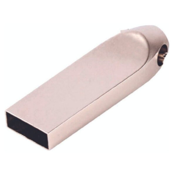 Logolu Baskılı Oval Tasarımlı Metal USB Bellek