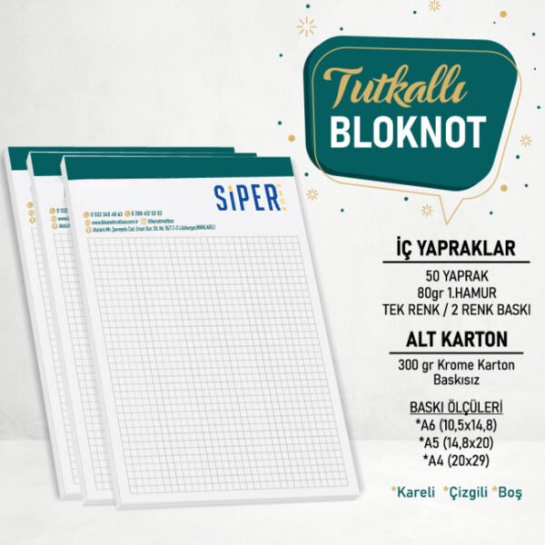 Tutkallı Bloknot