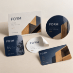 Etiket üzerinde temsili FORM logosuyla baskı örneği