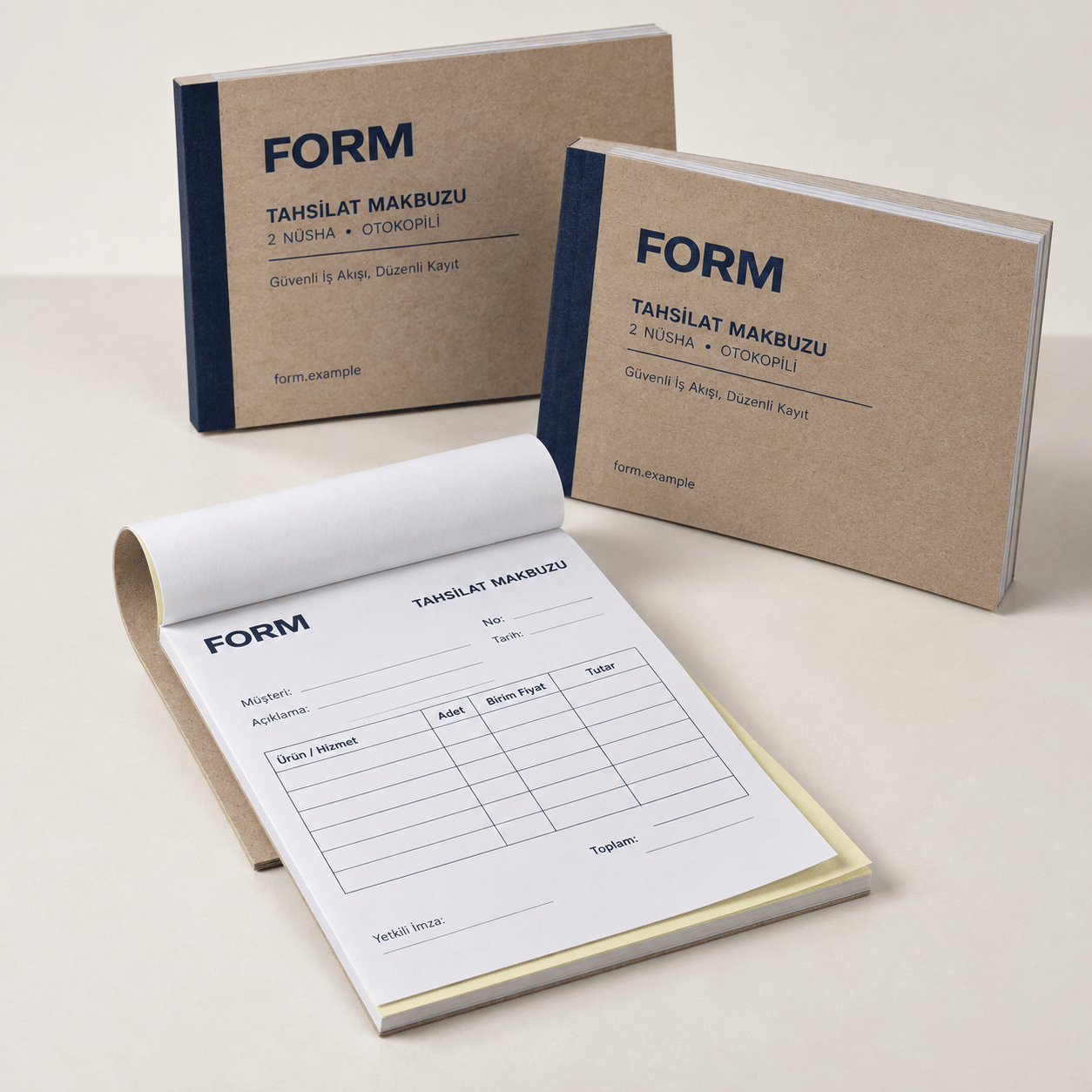 SPR-2610-03-Makbuz-Ornek-Baski-v14 Makbuz üzerinde temsili FORM logosuyla baskı örneği